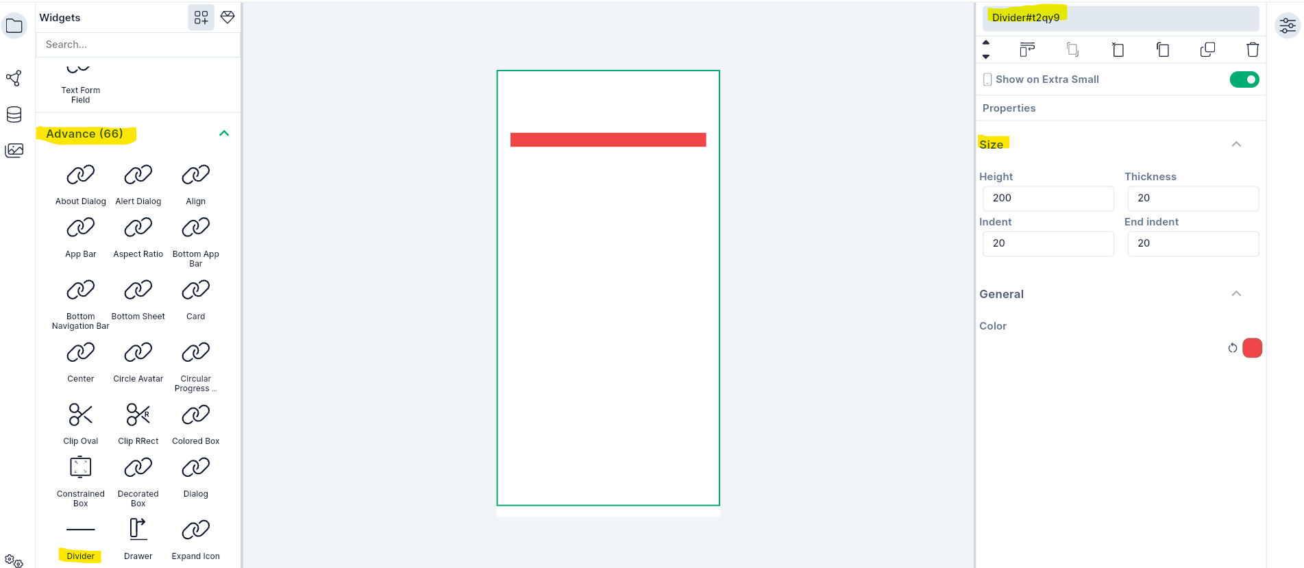Divider-widget