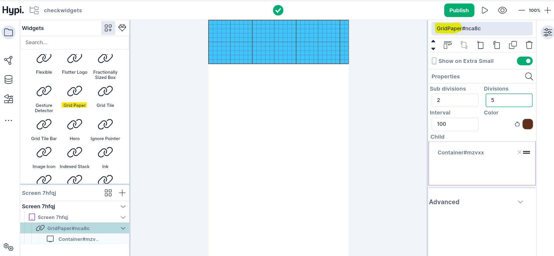 Grid Paper Widget