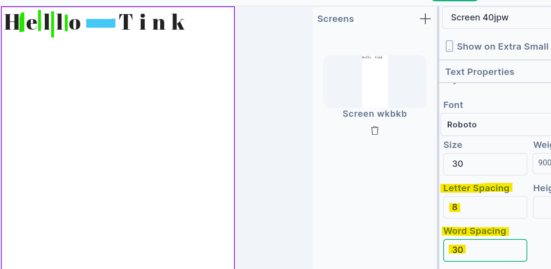 Text-Widget